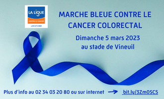 Marche bleue contre le cancer à Vineuil le 5 mars 2023